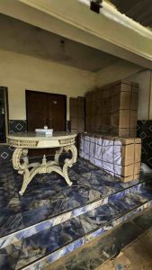 Meja Concole Tamu Meja Konsol Bundar Ukir Classic Royal Luxury