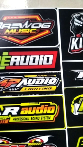 STIKER AUDIO | STIKER SOUND | STIKER SOUNDSYSTEM | STIKER CROMO | STIKER PACK | STIKER ISI 28 BIJI