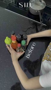 Mimo Rak Bumbu Dapur Kosmetik Multifungsi Serbaguna Putar 360 Derajat - Rotating Storage Tray Organizer Meja