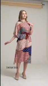 SEMERBAK BATIK ORI DASTER KELELAWAR PREMIUM LAURA AKSEN TALI ELEGAN BUSUI FRIENDLY | DASTER KELELAWAR | DASTER LOWO | DASTER JUMBO PREMIUM