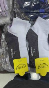 กล้อง ถุงเสือ สีน้ำตาล กลับสีขาว สีขาวพื้นดำ สำหรับเด็ก ป้าย เหลือง แพ็ค 12 คู่ มีไซส์ 4-6/ 5-7 /7-9 /ฟรีไซส์