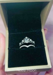 Neew Moon | แหวนสองชิ้นสไตล์มงกุฏเจ้าหญิง