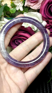 Purple Amethyst Bangle 57mm +- 天然紫水晶手镯天然无优化处理 57mm +-