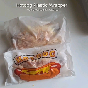 (100 pcs) - Hotdog Plastic Wrapper Plain and printed