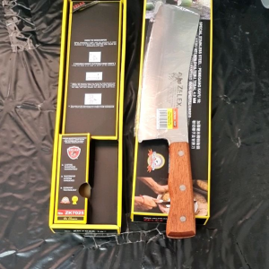 Stainless Steel Knife 10" ZELEX Coconut Cane Wood Handle Pisau Panjang Kelapa Tebu 4.0mm Tebal ZK7025 椰子刀甘蔗刀加厚硬木柄