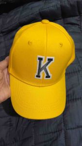 Kids cap with initials A-Z (Golden Yellow)