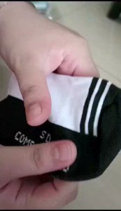 COTTON SOCKS Kaos Kaki Sekolah Premium Hitam Putih SD SMP SMA bahan Catton