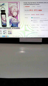 Honkai: Star Rail March 7th [PEEKER EMOJIs & EYE SLAP STICKER | Laminated Waterproof Sticker