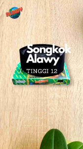 Peci Songkok Hitam Tinggi 12 Polos Merek Alawy AC Dewasa Pria Santri Upacara Bahan Beludru