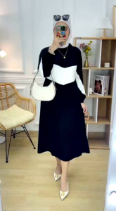 youras gamis mididress wanita kaos knit rajut import terbaru terlaris termurah cod