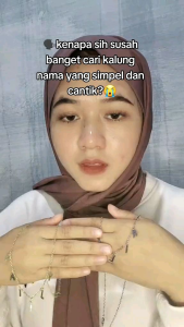 kalung nama titanium anti karat anak dewasa kalungnama aksesoris wanita necklace titanium aksesoris fashion