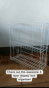 3-Layer Metal Wire Countertop and Hanging Rack Organizer Storage Basket (Code-302)