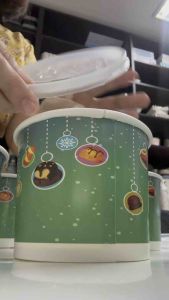 ถ้วยกระดาษ 520 cc ทรงสูง ปาก 112 ถ้วยซุป /ใช่วัสดุ เกรด นำเข้าอย่างดี หนา ทนทาน เข็งแรง - กระดาษ PE กันรั่ว กันซึม - มอก เลขที่ 1141-2565