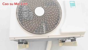 Combo 4 đế cao su chống rung cục nóng điều hoà loại eke treo tường cao su chống rung cục nóng máy lạnh máy lạnh loại eke treo tường