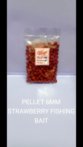 PELLET 6 MM STRAWBERRY FISHING BAIT