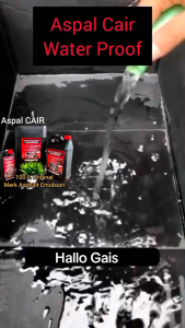 Aspal Cair Water Proof 1 KG ORIGINAL Merk Asphalt Emulsion Atap Genteng Coran Dak Balkon Dinding Lantai