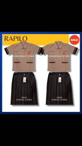 Setelan Seragam Pramuka Nasional SD Siaga Perempuan Pendek Baju Rok Rempel Bahan Rapilo