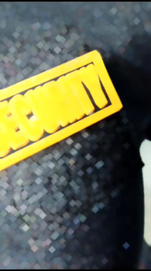 Kaos Kerah Security Logo Kuning Velcro Bisa Dicopot Pasang Banyak Pilihan Warna Bks