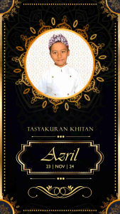 Undangan Digital Khitan dan Aqiqah | Bonus Kartu Ucapan Terima Kasih 100 Pcs | Paket Undangan Digital Murah