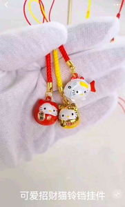 [Ready Stock现货]❗️Japanese Cartoon🐱Key Bell🔔日式卡通招财猫铃铛#可爱包包挂件#招财挂饰铃铛🔥