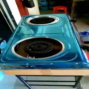 Heavy Duty Double Burner LPG Wok Burner & Commercial Stainless LPG Gas Stove