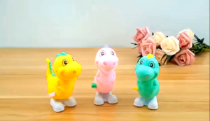MAINAN LUCU DINO PUTAR BERJALAN 1705 / DINO LOMPAT / DINOSAURUS KUNCI / BEBEK LOMPAT