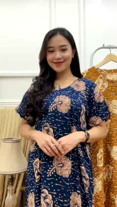 dLUMINTU daster murah motif bunga dahlia bisa COD