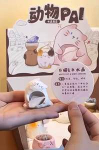 Readystock现货🇲🇾爆款动物PAL水晶石盲盒创意玩具少女心家居桌面装饰女生礼物 cute animals blind box