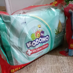 Kodomo Wet Baby Wipes Rice Milk Pink 50 Sheet / Tisu Basah / Nahisa