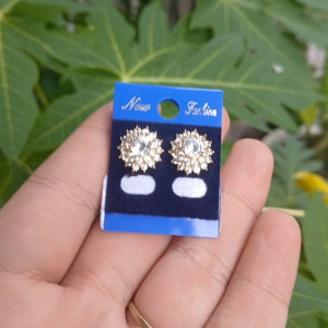 Bông tai nữ đính đá mạ vàng 18K cao cấp thiết kế tinh xảo sang trọng thích hợp làm quà tặng đi dự tiệc B1654 B1334 -72