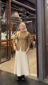 Luna top long slevee - Atasan wanita katun premium