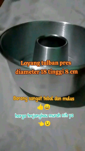 Loyang tulban press UK 18cm tinggi 8cm/tulban PULDE/loyangtulban