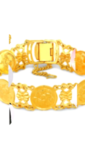 [BT5092] Zhulian Rantai tangan Duit Syiling Emas Saduran/ Gold Plated Bracelet Jewellery