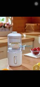 Electric Wireless Mini Fruit Squeezer Pressure Juicer Steel - Orange Lemon Blender