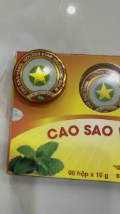 Combo 6 hộp dầu cù là cao sao vàng 10g trung ương 3 size to