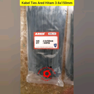 (1 Pack) Kabel Ties 3.6x150mm / Kabel Tis / Cable Ties Hitam 15CM