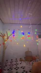 Dây đèn rèm dài 8m đủ mà và vàng có đầu nói dài siêu sáng bóng đục mới 2026