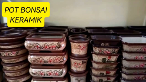 Pot Keramik Unik Motif Lukis dan Polos