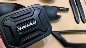 Paket Lengkap Calya Sigra 2016 2023 2024 2025 Garnish Outer Handle Tank Cover Hitam Chrome .