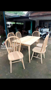 Meja makan K6 kayu jati Murah Terbaru