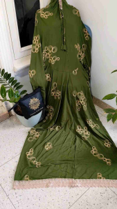 Al Arofah Mukena Rayon TWILL ZULAIKHA: Terusan Dewasa Rukuh Bordir