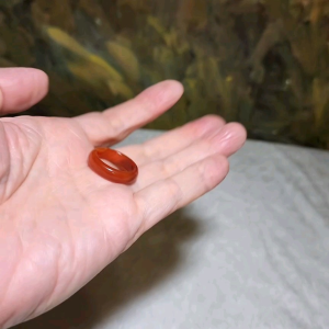 18.5mm The Warring States Sardonyx (Zhanguo Red Agate) Ring [Natural Crystal] 18.5毫米战国红戒指