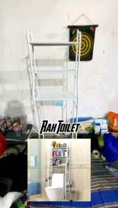 PROMO Rak Toilet Organizer Serbaguna WC Tissue Sabun Kloset Wadah Penyimpanan Perlengakapan Kamar Mandi Rak Minimalis MTJ-2 HITAM MTJ-2 PUTIH MTJ-2 PINK MTJ-2 HITAM MTJ-2 PUTIH