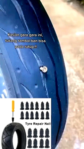 Shohiby OEM Skrup Baut Karet Tambal Ban Tubeless Sekrup Ban Repair Sepeda Motor Mobil