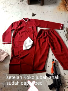 setelan Koko anak+peci