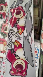 Bộ tem gấu Vision LOTSO dâu Hồng mỗi tờ ngang 30cm dài 90cm hàng nhập Thái Lan chất lượng cao màu sắc bền và đẹp dành trang trí cho tất cả các loại xe giá bán cực tốt bán lẻ như bán sỉ