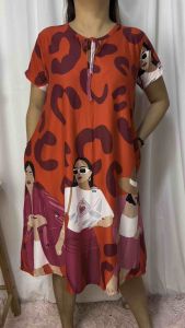 ARIA DUSTER DRESS WITH SLEEVE AND TWO POCKETS