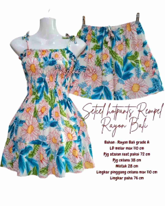 Setcel hotpants Rempel Rayon Bali