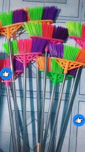 Chổi Nhựa Quét Nước/Rác Đa Năng Tháo Rời Tay Cầm Inox Sợi Cước Nhựa Mềm Chiều Dài 1.2m