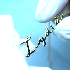 Kalung Nama Custom Anak Dewasa Titanium Anti Karat